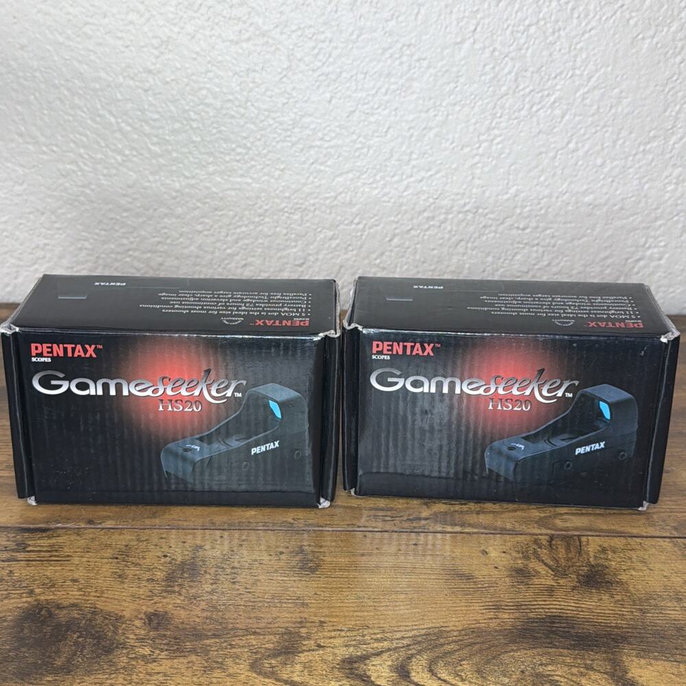 Lot of 2 Pentax GameSeeker HS20 Red Dot Sights Untested Parts Repair #89702